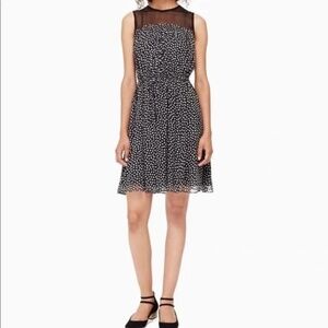 NWT Kate Spade Spot Chiffon Dress Size L
